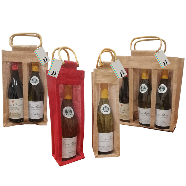 Jute Bottle Bags - golfprizes