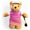 Tell Me When It's Tee Time Golfing Teddy Bear - girl - golfprizes