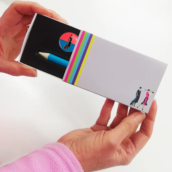 Art Deco Ball Marker and Pencil in Presentation Sleeve