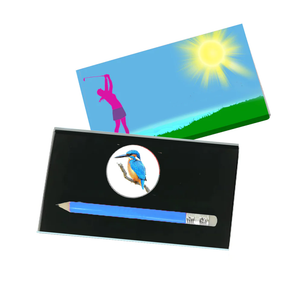 Lady Golfer Presentation Sleeve - Choose your favourite ball marker