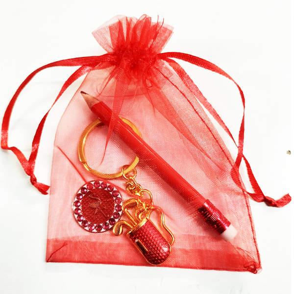 Sparkle and Shine gift bag - red - golfprizes
