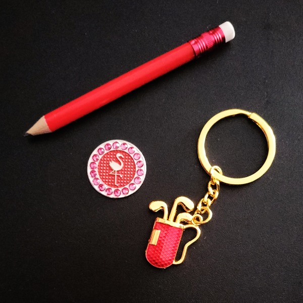 Sparkle and Shine gift bag - red - golfprizes