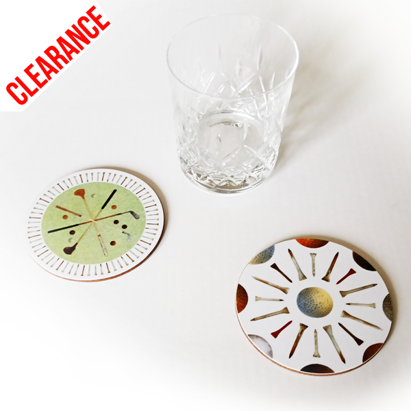 Set of 2 Golf Coasters