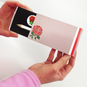 English Rose Ball Marker and Pencil Presentation Sleeve