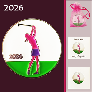 Lady Golfer Ball Marker 2026