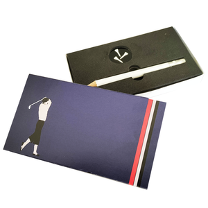 Gentleman's Ball Marker and Pencil Presentation Sleeve - golfprizes