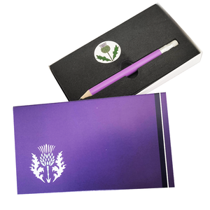 Scottish Ball Marker and Pencil Presentation Sleeve