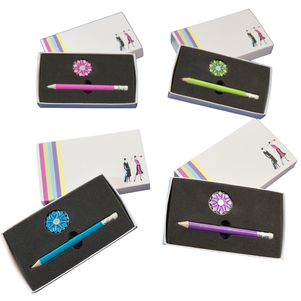 Sparkly Ball Marker and Pencil in Presentation Sleeve - golfprizes