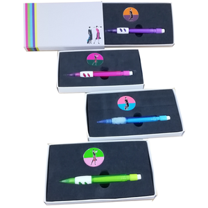 Art Deco Ball Marker and Pencil in Presentation Sleeve - golfprizes