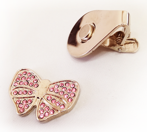 Sparkly Bow Ball Marker and Visor Clip