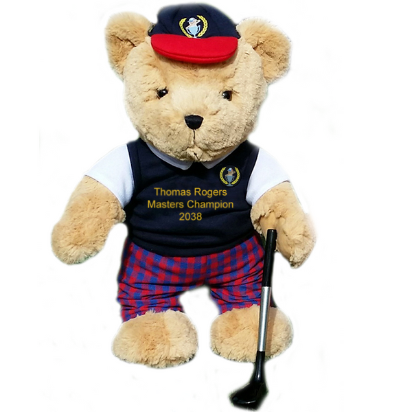 Personalised Golfing Teddy Bear (boy) - golfprizes