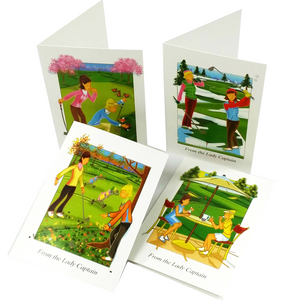 Golfers Four Seasons Greeting Cards