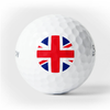 Union Jack Golf Ball - sleeve of 3 - golfprizes