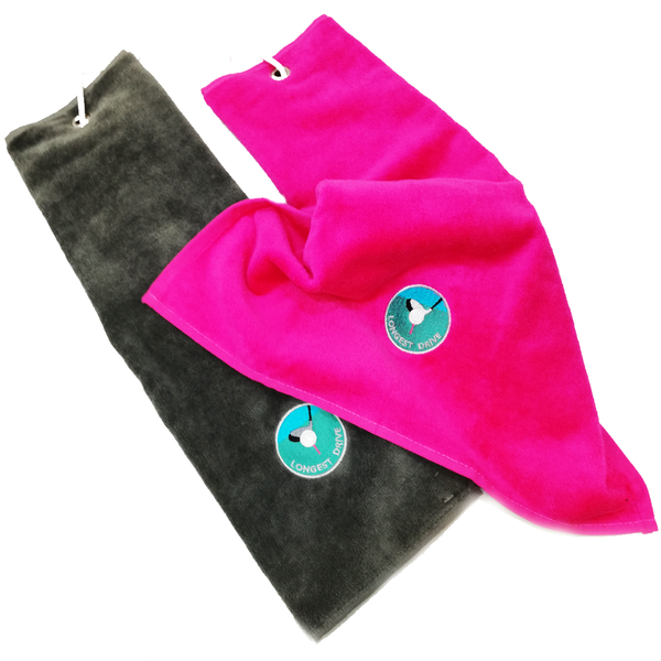 Longest Drive Tri-fold Towels - HALF PRICE SALE - golfprizes