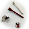 Rudolph Christmas Ball Marker, Visor Clip and Tees - SPECIAL OFFER - golfprizes