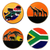 South Africa Ball Markers and Visor Clip set