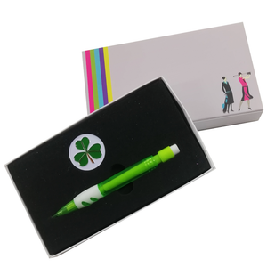 Irish Shamrock Ball Marker and Pencil in Presentation Sleeve