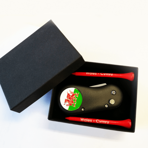 Wales Divot Tool and Tee Set - golfprizes